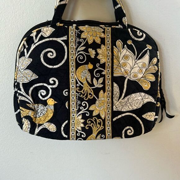 Vera Bradley Yellow Bird Large Travel Cosmetic Bag - Picture 1 of 3